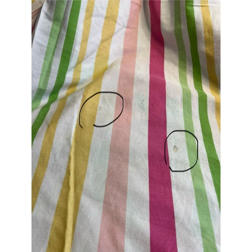 3pc Lilly Pulitzer Dan River Pink Paisley Floral Full/Queen Duvet Cover USA